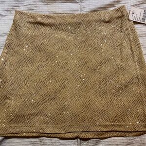 Gold Sparklie Women's Skirt